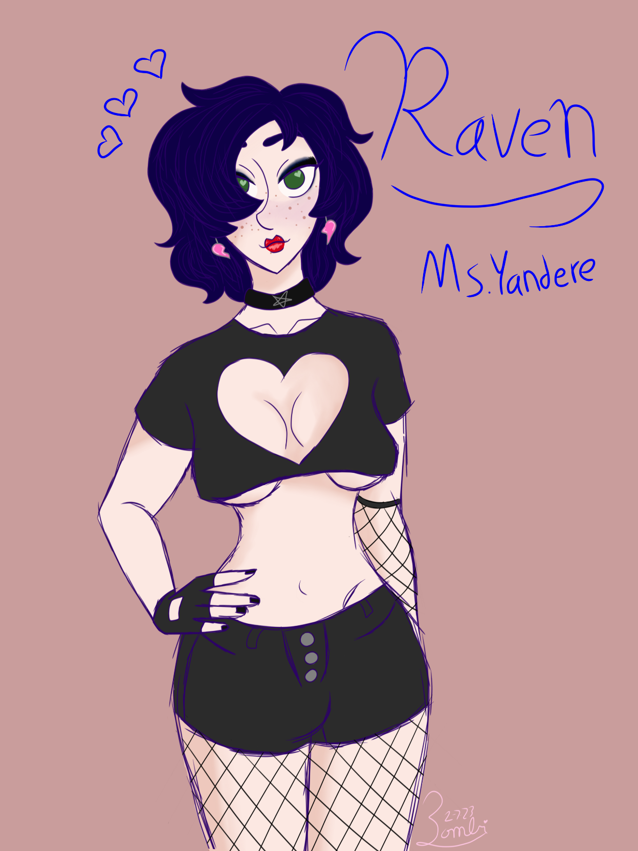 A picture of Raven, Freak4Freak's Yandere love interest.